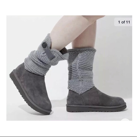 ugg shaina knit short boot